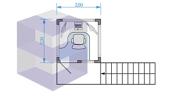 Пост охраны на постаменте МПС-3