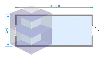 Вагон бытовка из сэндвич панелей ВБ-3